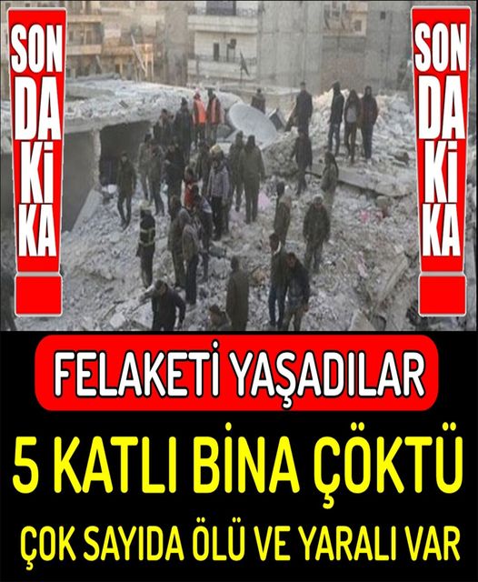 5 KATLI BİNA ÇÖKTÜ