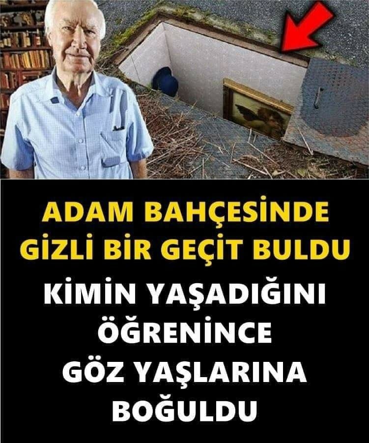 ADAM BAHÇESİNDE BİR GEÇİT BULDU 