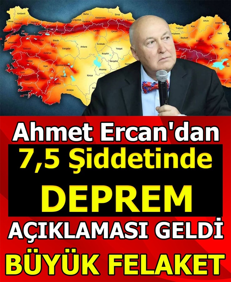 Ahmet Ercan'dan 7.5 Şiddetinde Deprem