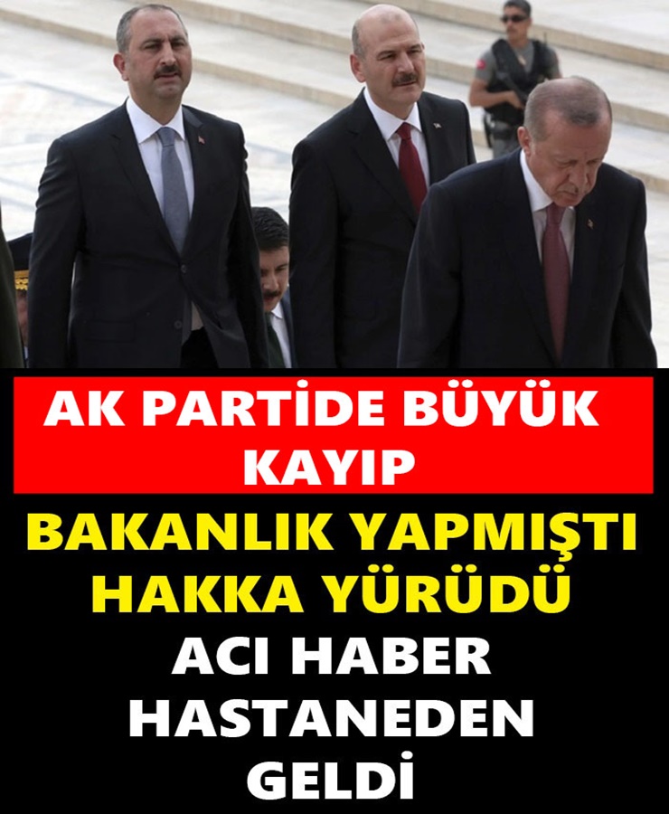 Ak Partide Büyük Kayıp Bakanlık Yapmıştı Hakka Yürüdü