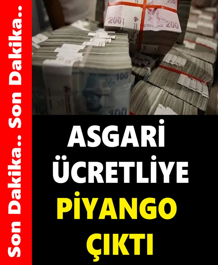 Asgari ücretliye piyango çıktı