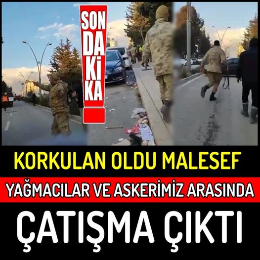 ASKER VE YAĞMACILAR ARASINDA