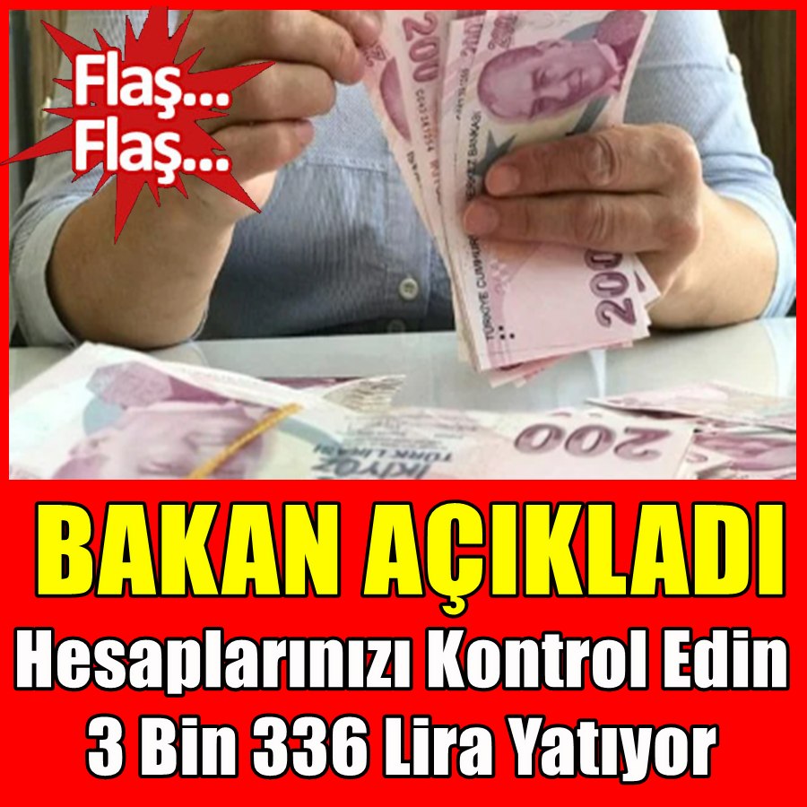 BAKAN AÇIKLAMA YAPTI