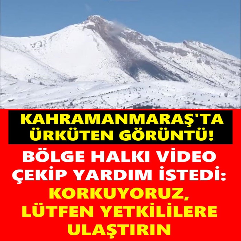 BÖLGE HALKI VİDEO ÇEKİP YARDIM İSTEDİ