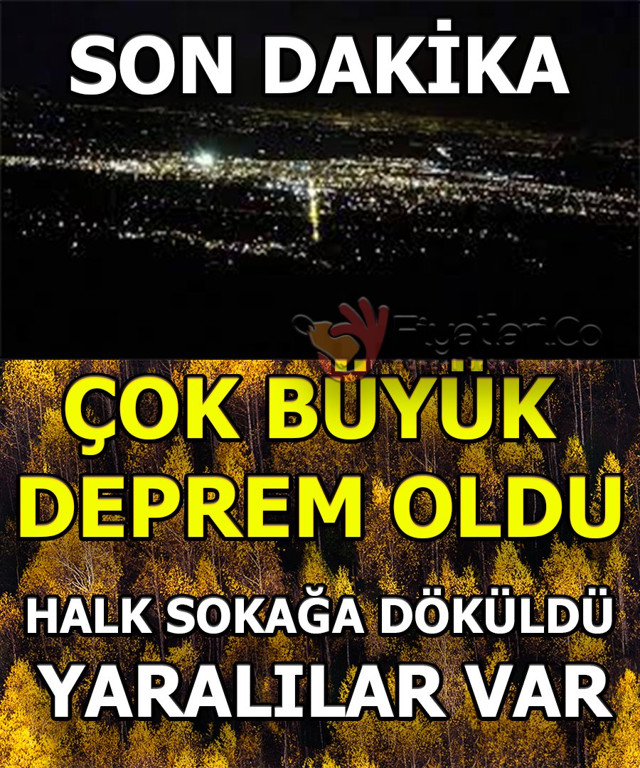 Çok büyük deprem oldu! Halk sokağa döküldü