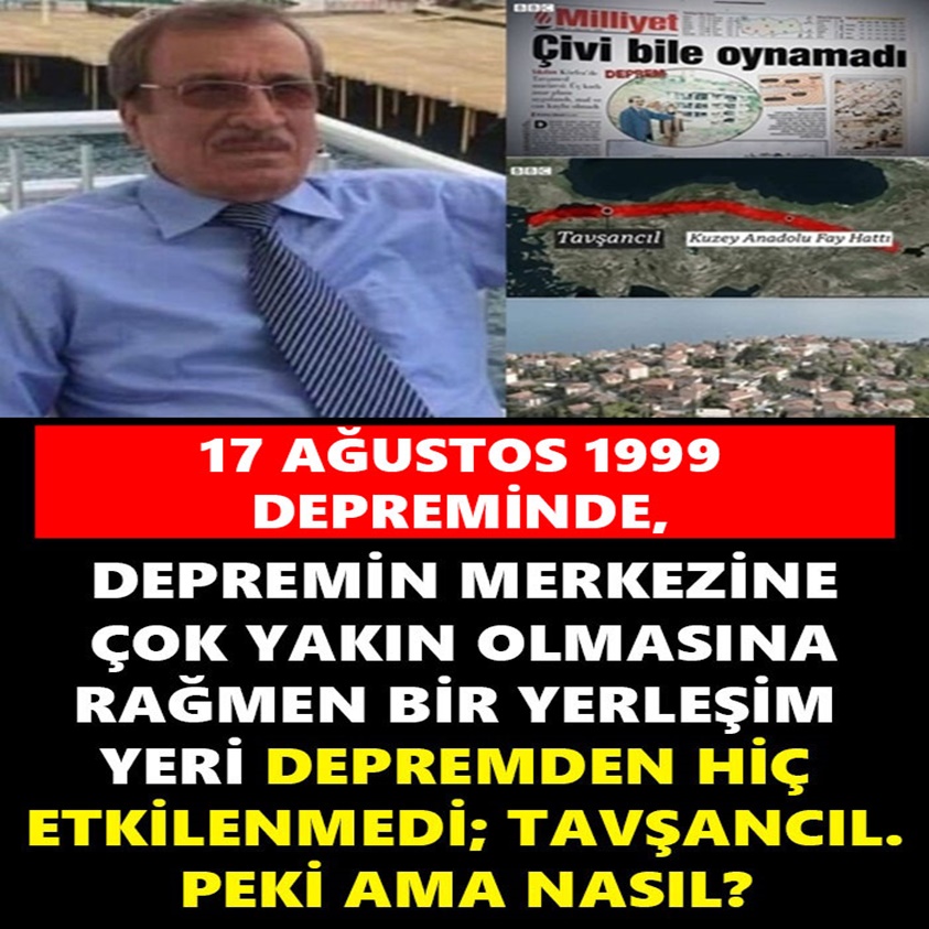 DEPREMİN MERKEZİNE ÇOK YAKIN OLMASINA RAĞMEN BİR YERLEŞİM YERİ DEPREMDEN HİÇ ETKİLENMEDİ