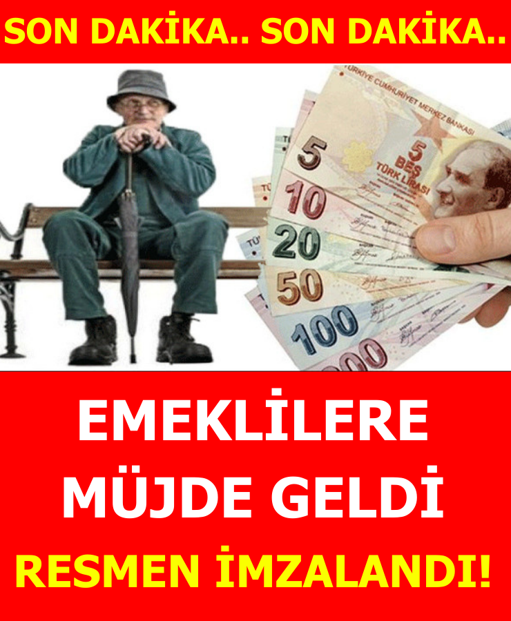 Emeklilere Müjdeli Haber Geldi