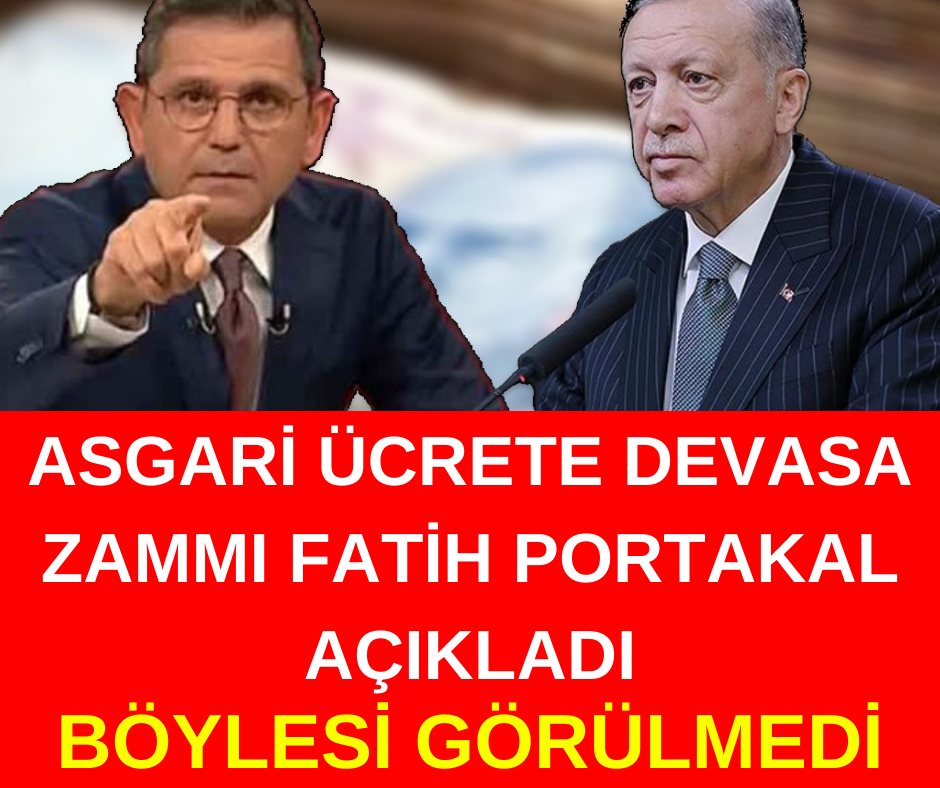 Fatih Portakal: Asgari ücreti öğrendim