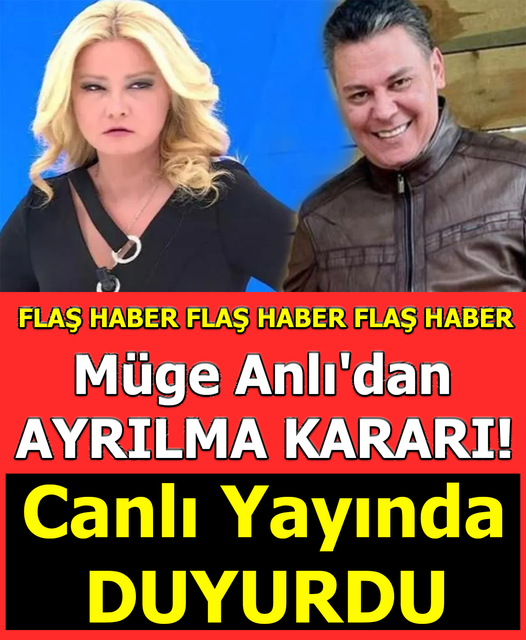 FLAŞ HABER ! CANLI YAYINDA DUYURDU