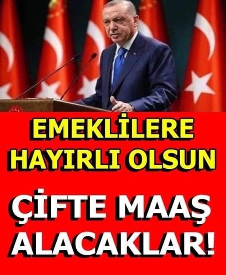 Flaş Haber..Emeklilere Hayırlı Olsun Çifte Maaş Alacaklar!