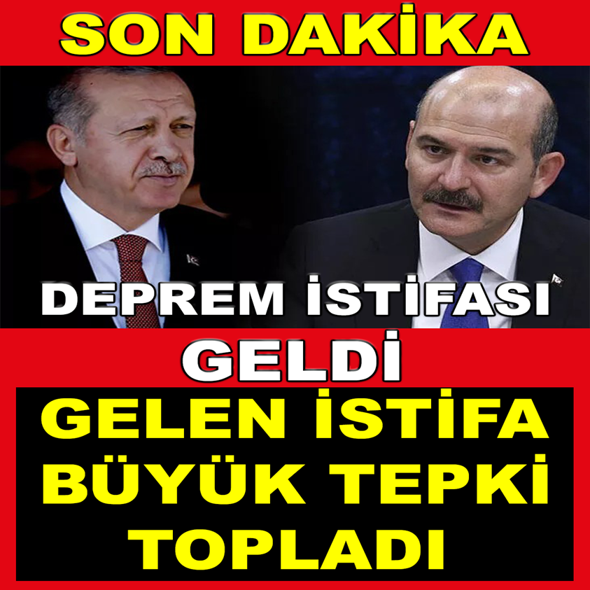 FLAŞ HABER..İSTİFASİ GELDİ GELEN İSTİFA BÜYÜK TEPKİ TOPLADI