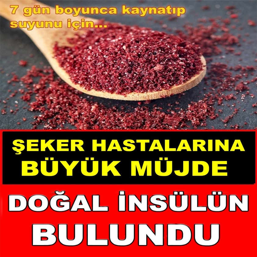 FLAŞ HABER..ŞEKER HASTALARINA BÜYÜK MÜJDE