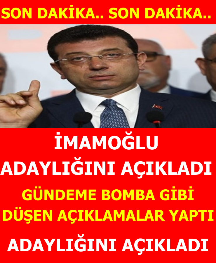 İmamoğlu Açtı Ağzını Yumdu Gözünü