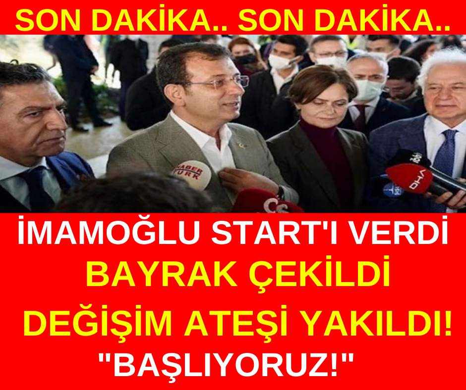 İmamoğlu değişim düğmesine bastı