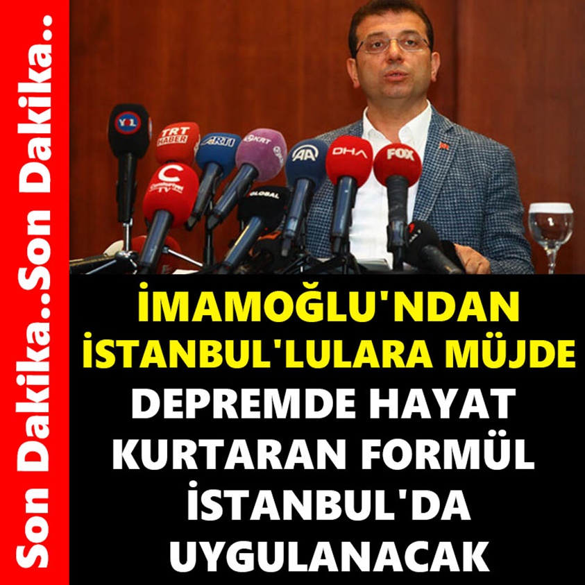 İMAMOĞLU'NDAN İSTANBUL'LULARA MÜJDE..