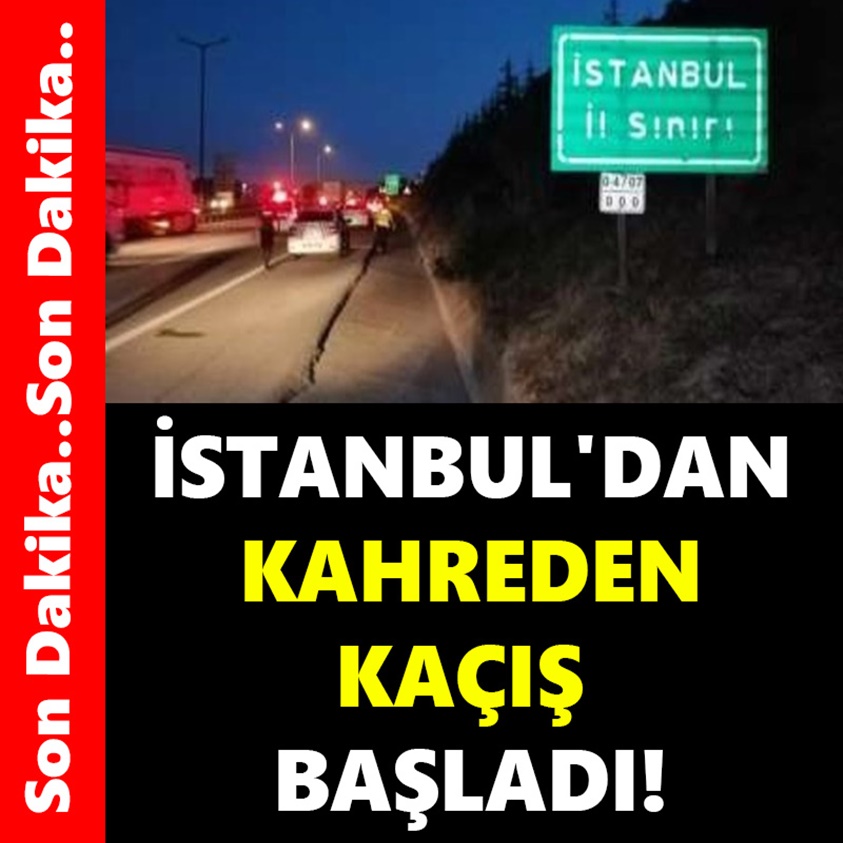 İSTANBUL'DA KAHREDEN KAÇIŞ BAŞLADI