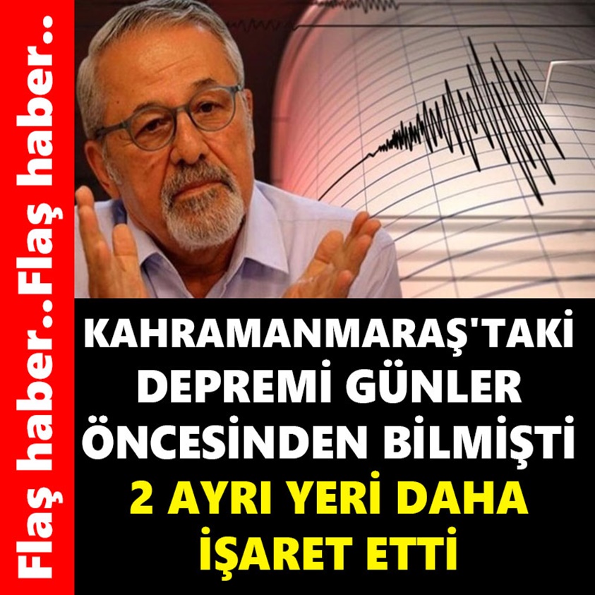 KAHRAMANMARAŞ'TAKİ DEPREMİ GÜNLER ÖNCESİNDEN BİLMİŞTİ