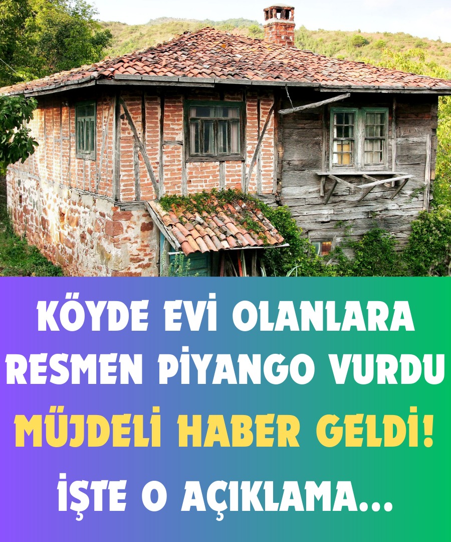 Köyde Evi Olana Müjde Resmen Piyango Vurdu!