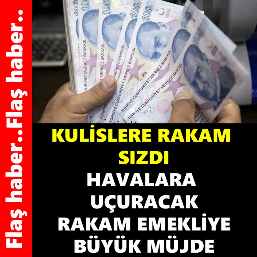 KULİSLERE RAKAM SIZDI HAVALARA UÇURACAK RAKAM EMEKLİYE BÜYÜK MÜJDE