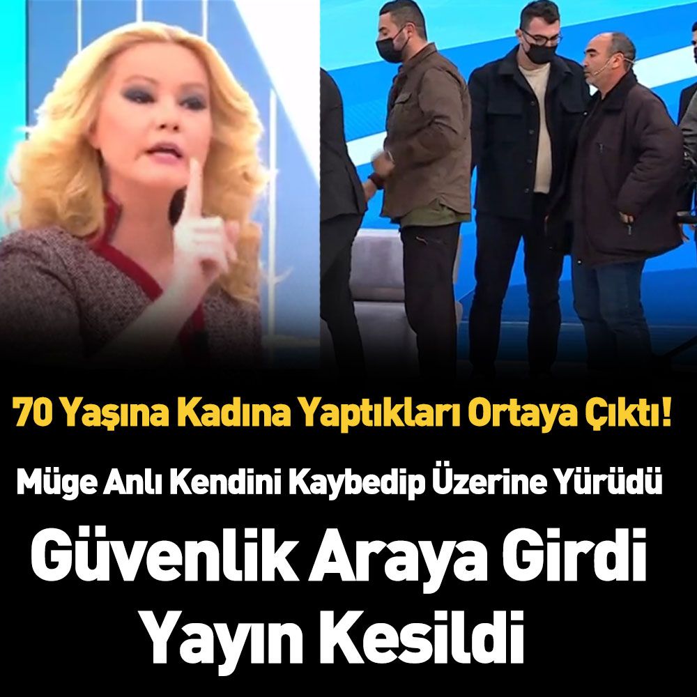 ORTALIK KARIŞTI.. CANLI YAYINI KESTİLER..