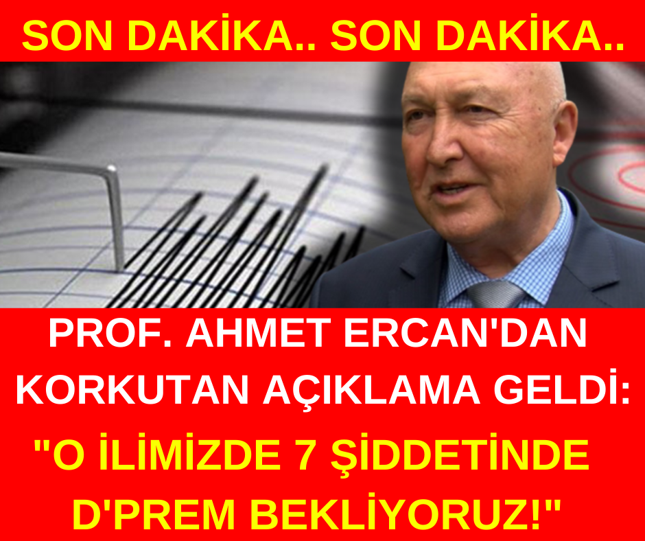 Prof. Dr. Ahmet Ercan'ın işaret ettiği ilimiz