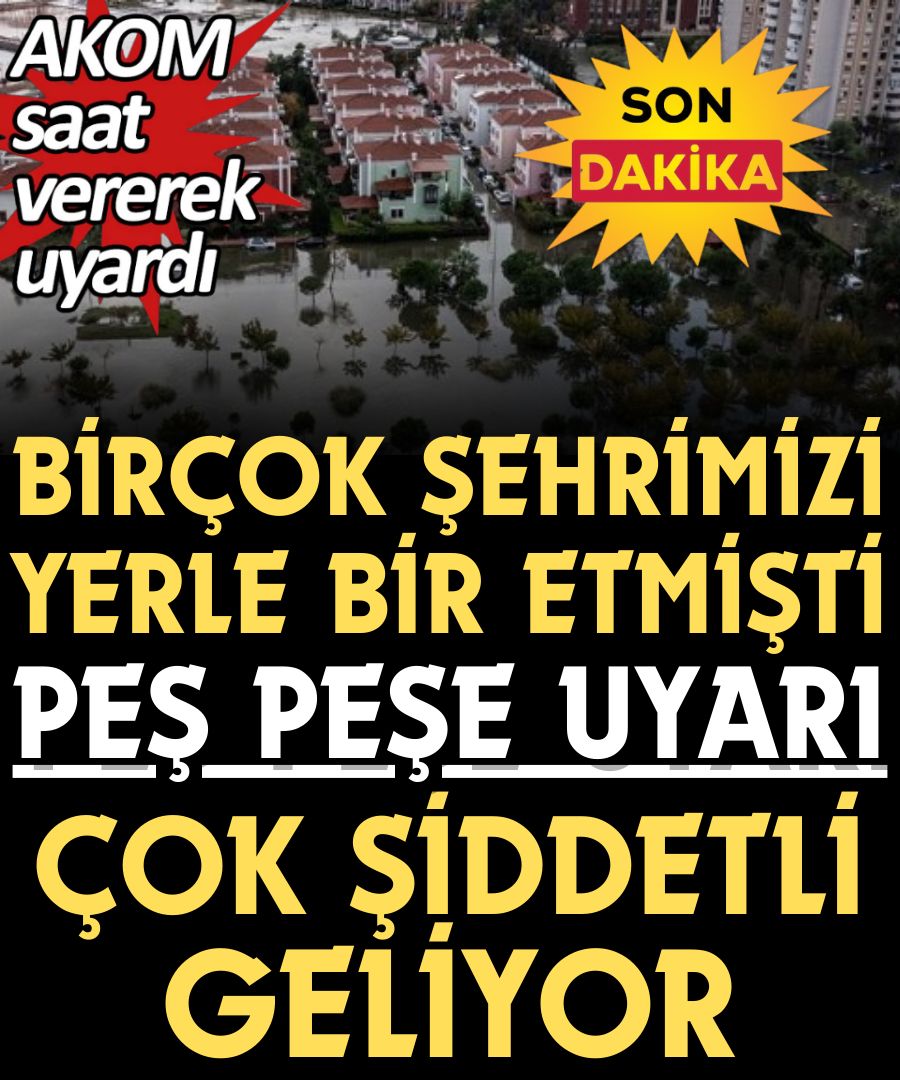 Şiddetli yağış uyarısı! Bu kez daha kötüsü geliyor!