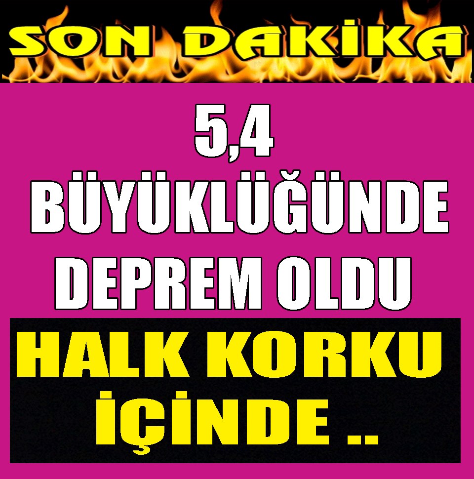 SON DAKİKA ..