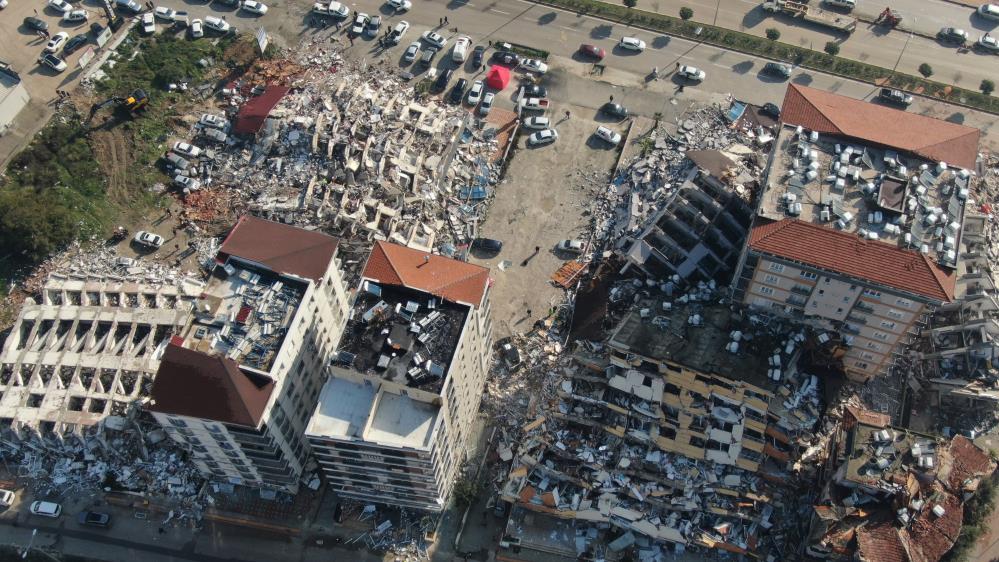 SON DAKİKA.. DEPREMİN VURDUĞU HATAY HAVADAN BÖYLE GÖRÜNTÜLENDİ