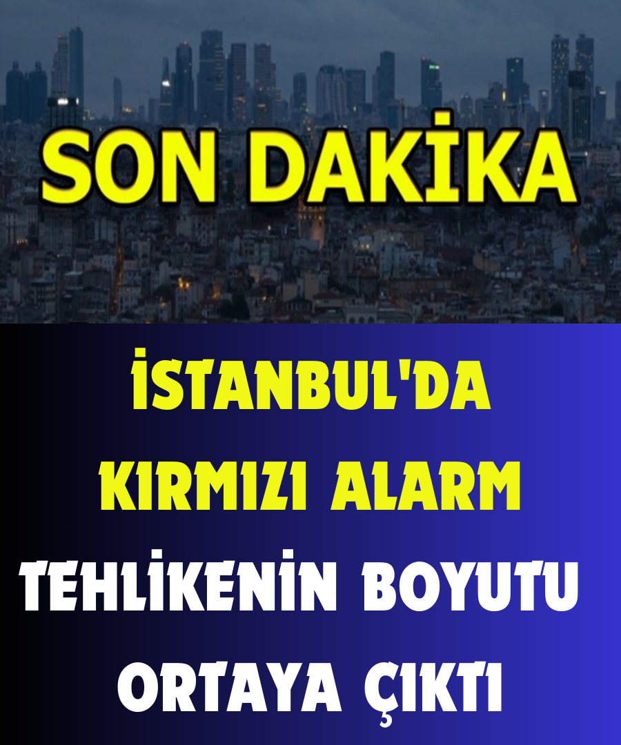 Son Dakika.. İstanbul'da Kırmızı Alarm Tehlikenin Boyutu Ortaya Çıktı 