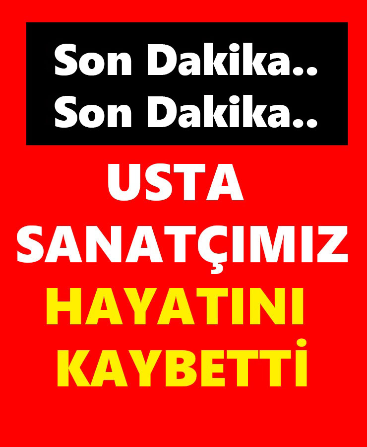 Son dakika.. Usta Sanatçımız Hayatını kaybetti...