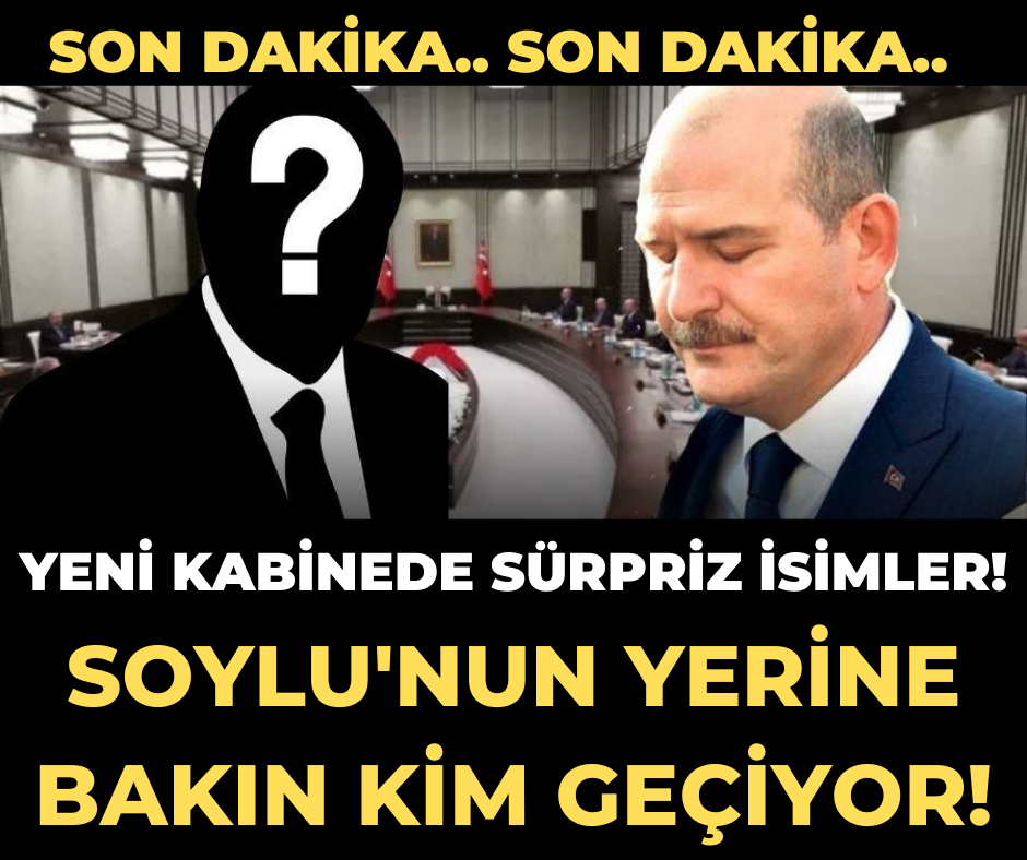 Soylu'nun yerine iki isim masada! İşte ismi geçenler...