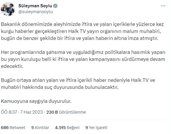 Süleyman Soylu Adeta Öfke Kustu 