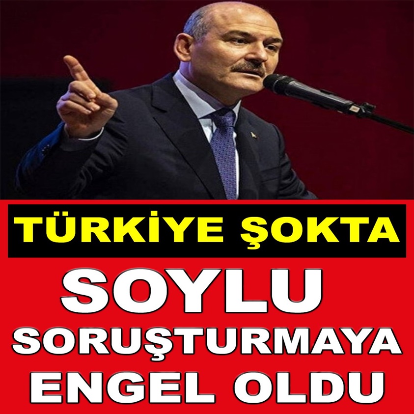 TÜRKİYE ŞOKTA SOYLU SORUŞTURMAYA ENGEL OLDU