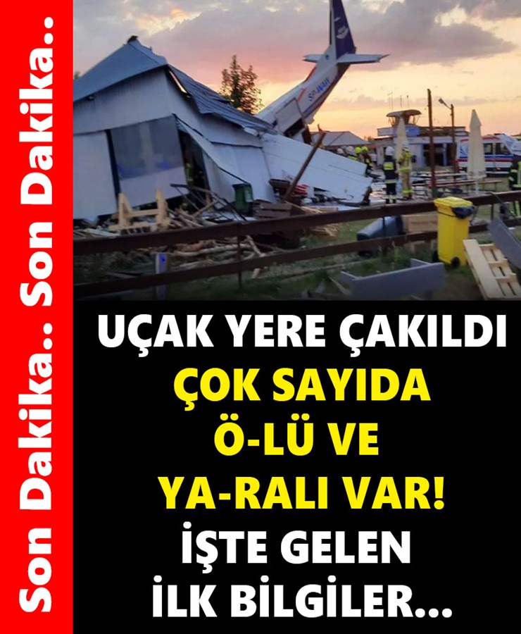 Uçak Yere Çakıldı Çok Sayıda Ölü Ve Yaralı Var