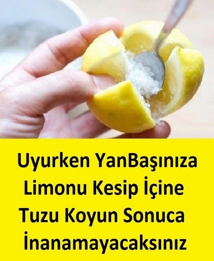 Uyurken Yanı Başınıza Limon Kesip İçine Tuz Koyun Sonuna İnanamayacaksınız