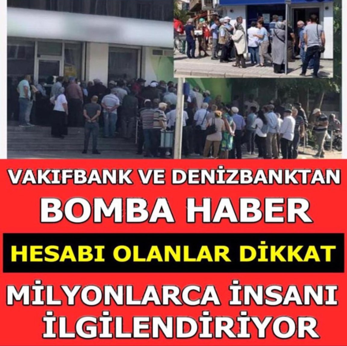 VAKIFBANK VE DENİZBANK’TAN BOMBA HABER HESABI OLANLAR DİKKAT..