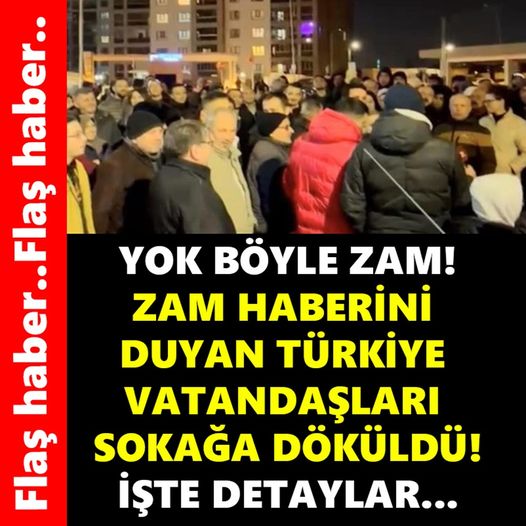 VATANDAŞ GECE YARISI SOKAĞA DÖKÜLDÜ !